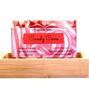 Candy Cane Handmade Soap with Peppermint & Spearmint Essential Oils